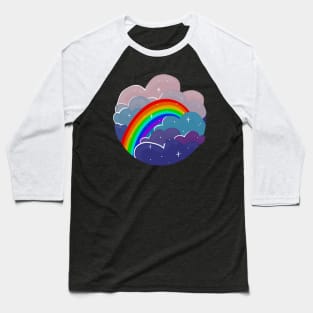 Rainbow in the Clouds Baseball T-Shirt
